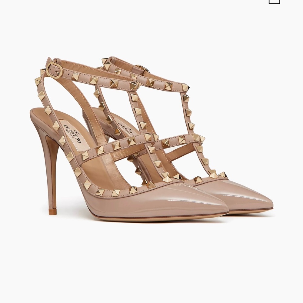 Valentino rockstud beige/nude pumps sz 39 - Picture 3 of 11